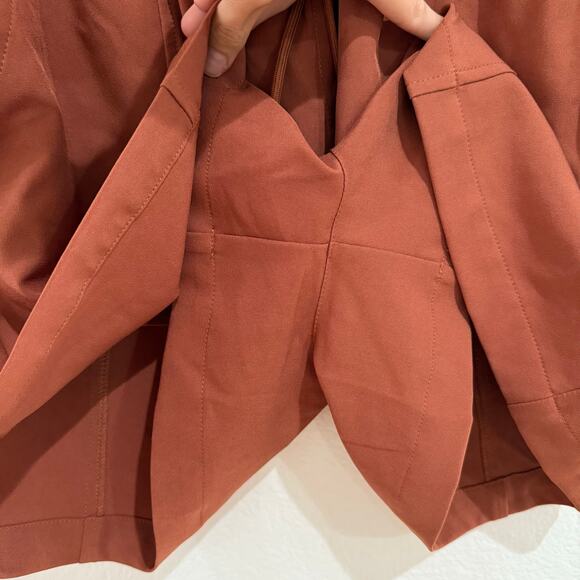 Varley Barket Woven Short Stretch Twill Mocha Biscuit Burnt Orange Extra Small - Picture 10 of 15